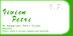 vivien petri business card